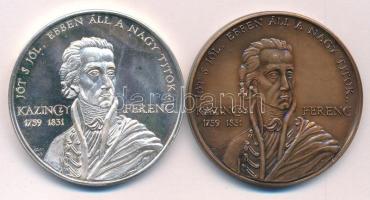 Gáti Gábor (1937-) 1989. "MÉE XIX. Vándorgyűlés Sátoraljaújhely / Kazinczy Ferenc" Ag és b...