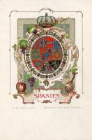 Wappen der Spanien Litho