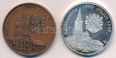 Csóka Zsuzsa (1962-) 1999. "Letenye / MÉE Nagykanizsa 1999. július 17-18." Ag és bronz eml...