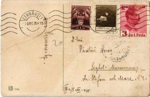 1935 Gruss vom Krampus / Krampusz üdvözlet. litho (r)