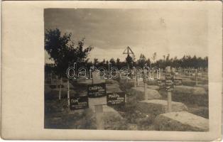 Első világháborús osztrák-magyar katonai hősi temető valahol a keleti fronton / WWI K.u.k. military heroes cemetery somewhere in the Eastern front. photo