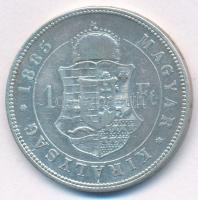 1885KB 1Ft Ag "Ferenc József / Barokk címer" T:VF karc, ph
Adamo M15