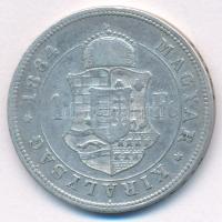 1884KB 1Ft Ag "Ferenc József / Barokk címer" T:VF,F
Adamo M15