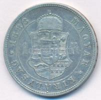 1888KB 1Ft Ag "Ferenc József / Barokk címer" T:VF 
Adamo M15