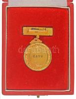 1987. "A Magyar Népköztársaság Bajnoka - KENU" aranyozott bronz díjérem eredeti dísztokban...