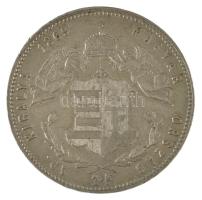 1869KB 1Ft Ag "Ferenc József / Angyalos címer" Körmöcbánya T:AU,XF kis ph, karc
Hungary 1...