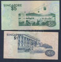 Szingapúr 1976. 1$, 5$ T:I-,II-