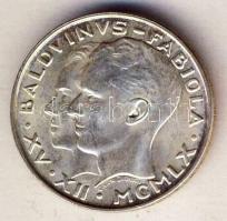 Belgium 1960. 50Fr Ag "Baldvin király és Fabiola" T:1-