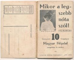 Musica részvénytársaság kottás reklám képeslap leporello 11 képeslappal. Igazgató Sternberg Dezső
