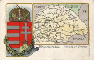 Wappen der Ungarn Litho (EK)