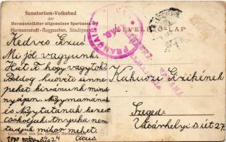 1919 Nagyszeben, Hermannstadt, Sibiu; Sanatorium-Volksbad der Hermannstädter allgemeinen Sparkassa /...