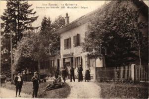 Les Rasses, La Cremerie, Souvenir des Internés 1916 (Francais et Belges) / WWI French and Belgian military, soldiers