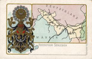 Wappen der Schlesien Litho