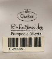 Goebel macskák. Rosina Wachtmeister jelzett formaterve és dekorja, Kézzel festett, jelzett, hibátlan...