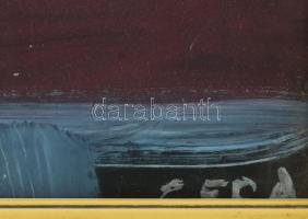 Gera Éva (1923-1996): Asztali csendélet. Olaj, farost, jelezve jobbra lent. Hátoldalán Képcsarnok Vá...