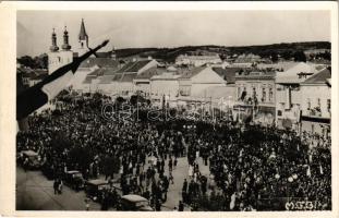 Marosvásárhely, Targu Mures; bevonulás / entry of the Hungarian troops + "1940 Marosvásárhely visszatért" So. Stpl. (fl)