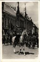 1940 Szatmárnémeti, Szatmár, Satu Mare; bevonulás, Vitéz Nagybányai Horthy Miklós kormányzó / entry of the Hungarian troops, Regent Horthy