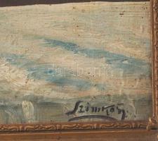 Olvashatatlan jelzéssel: Csendélet. Olaj, vászon, sérült, részben javított. 25x35 cm. Dekoratív fake...