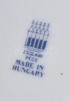 6 db Zsolnay retro porcelán bögre. Matricás, jelzett, hibátlan d:9,5 cm, m: 7,5 cm