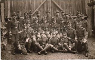 1914 Wien, Vienna, Bécs; Osztrák-magyar katonák csoportja / WWI Austro-Hungarian K.u.K. military, group of soldiers. C. Zöhling photo