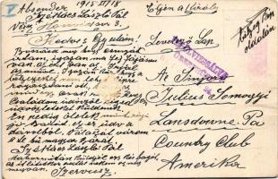 1915 Viszontlátás / Wiedergefunden. TCV card, B.K.W.I. 933-1. s: K. Feiertag (EB)