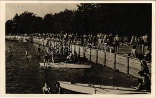 1944 Palics, Palic; Strand / bathers, spa (EK)