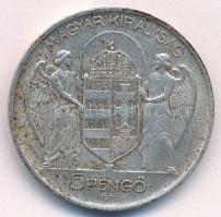 1939. 5P Ag "Horthy balra" T:AU patina
Adamo P8.2