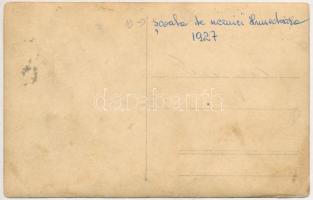 1927 Vajdahunyad, Hunedoara; Scoala / iskolai csoportkép / school photo (EB)