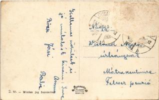 1941 Dunaharaszti, Kossuth Lajos utca, HÉV (Helyiérdekű Vasút) vasútállomás, Hősi emlékmű (Rb)