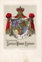Wappen der Sachsen Weimar Eisenach Litho