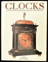 John Hunter: Clocks - an illustrated history of timepieces. New York, 1991, Crescent Books. Angol nyelven. 160 p. Színes és fekete-fehér képekkel gazdagon illusztrált. Kiadói egészvászon kötés, kiadói kissé sérült papír védőborítóval.