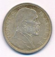 Csehszlovákia 1928. 10K Ag Masaryk T:AU,XF patina Czechoslovakia 1928. 10 Korun Ag Masaryk C:AU,XF patina  Krause KM#12