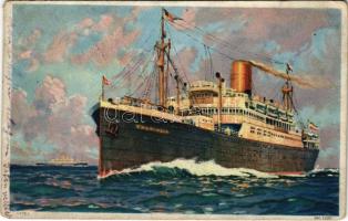 1925 Hamburg-Amerika Linie SS "Thuringia" / Hamburg-America ocean liner (EK)