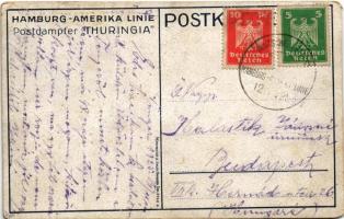 1925 Hamburg-Amerika Linie SS "Thuringia" / Hamburg-America ocean liner (EK)