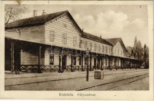 1937 Kiskőrös, pályaudvar, vasútállomás + KISKŐRÖS P.U. SZEKRÉNYBŐL