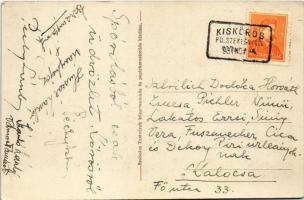 1937 Kiskőrös, pályaudvar, vasútállomás + "KISKŐRÖS P.U. SZEKRÉNYBŐL"