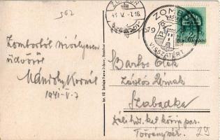 Zombor, Sombor; Karmelitska crkva / Karmelita templom / church + "1941 Zombor visszatért" ...