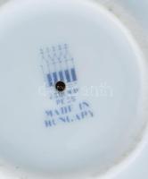 Zsolnay virág mintás gyertyatartó. Matricás, jelzett, hibátlan m: 15 cm