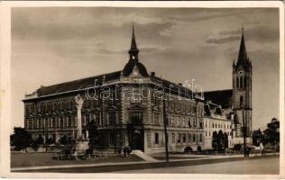 1944 Keszthely, Reálgimnázium és római katolikus templom (EK)