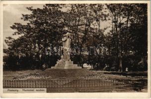 Pozsony, Pressburg, Bratislava; Hummel szobor. Hardtmuth E. kiadása / statue, monument (EK)