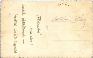 1942 Mezőtúr, Levente Egyesület csoportkép, photo (fl)