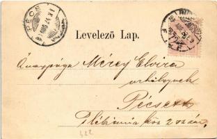 1899 (Vorläufer) Budapest I. Duna balparti részlet (EK)