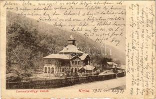 1901 Kassa, Kosice; Csermelyvölgyi kioszk / kiosk, restaurant (EK)