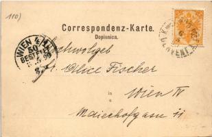 1899 (Vorläufer) Derventa, Dervent; Gradska Moschee, Begova Moschee, Serbische Gasse und Kirche / mo...