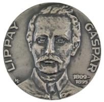 Képíró Zoltán (1944-1981) 1976. "Lippay Gáspár 1809-1895 / Keszthely Város Nagyjai Sorozat VII. - MÉE Keszthely" ezüstpatinázott bronz emlékérem (60mm) T:AU kissé kopott ezüstpatina, kis ph  Adamo KE10