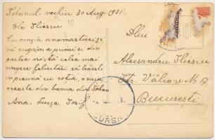 1931 Ótohán, Tohanu Vechi (Brassó, Brasov); családi ebéd a ház udvarán / family dinner in the garden...