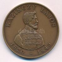 Bognár György (1944-) 1990. Gyöngyös - Aradi Vértanúk / Kazinczy Lajos kétoldalas bronz emlékérem (42,5mm) T:UNC,AU Adamo GS9