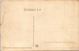 Gyergyószentmiklós, Gheorgheni; Fő tér, üzlet. Sándory Mihály kiadása / main square, shop (fl)