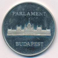 ~1989. "A Magyar Köztársaság Országgyűlése / Parlament- Budapest" fém emlékérem (40mm) T:AU (PP) patina, ujjlenyomat