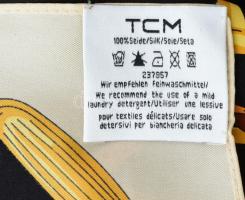 Selyemkendő, jó állapotban, kartondobozban, 88x88 cm